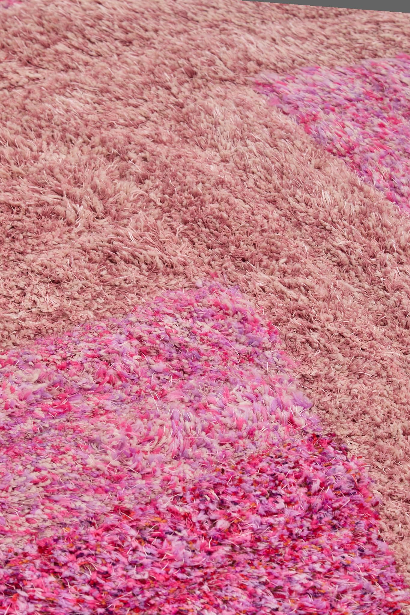Hochflorteppich für Wohnzimmer, Schlafzimmer, Esszimmer, weicher Plüsch, flauschig, seidig, Stella-Wirbelmuster, 3D-Hochflorteppich in großer Größe, 160 x 230 cm (5'3" x 7'7")