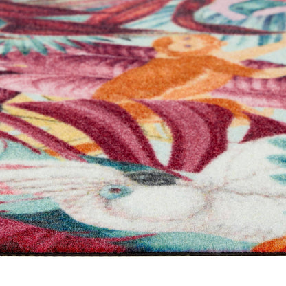 Waschbarer, tropischer Teppich von Studio, rutschfeste Matte für Küche, Flur, Hauseingang, mehrfarbig, 65 x 150 cm (2'4" x 5')