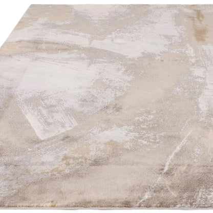 Stellar Abstract Teppich - Marmorierter Stil, seidig glänzend