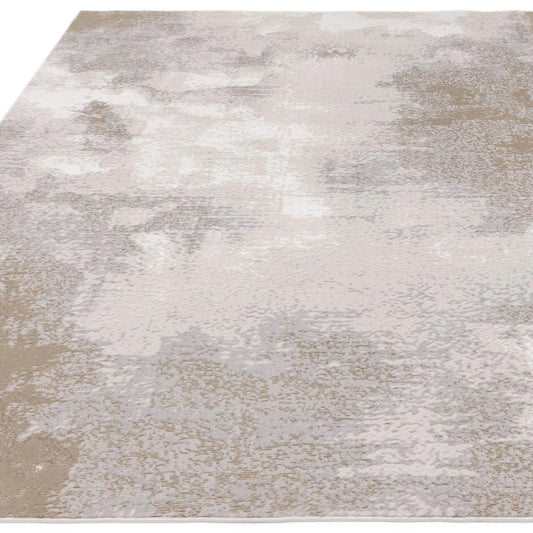 Stellar Abstract Teppich - Marmorierter Stil, seidig glänzend