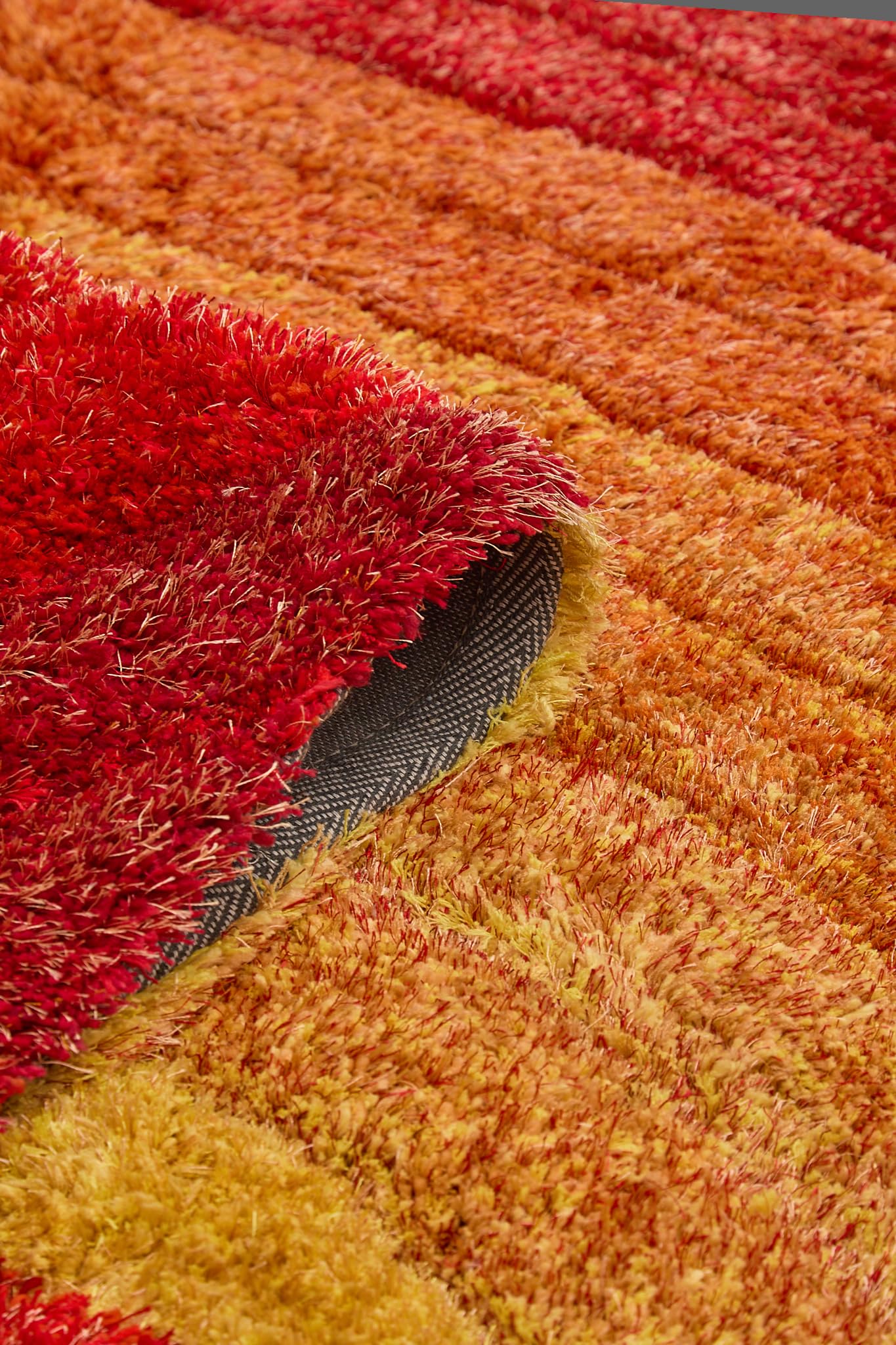 Hochflorteppich für Wohnzimmer, Schlafzimmer, Esszimmer, weicher Plüsch, flauschig, seidig, Stella-Wirbelmuster, 3D-Hochflorteppich in großer Größe, 160 x 230 cm (5'3" x 7'7")