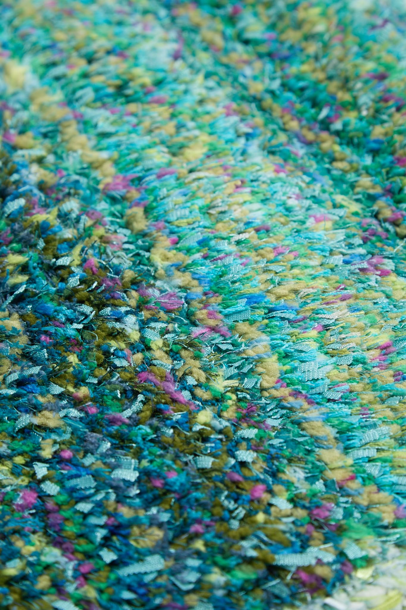 Shaggy-Teppich für Wohnzimmer, Schlafzimmer, Esszimmer, weicher Plüsch, flauschig, seidig, für den Boden, Gittermuster, 3D-Shaggy-Teppich in großer Größe, 160 x 230 cm (5'3" x 7'7")