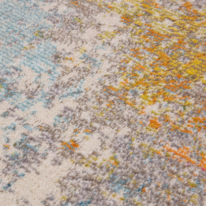 Colores Cloud Sunset CO10 Rug – Abstract Flatweave Carpet in Sunset Gold