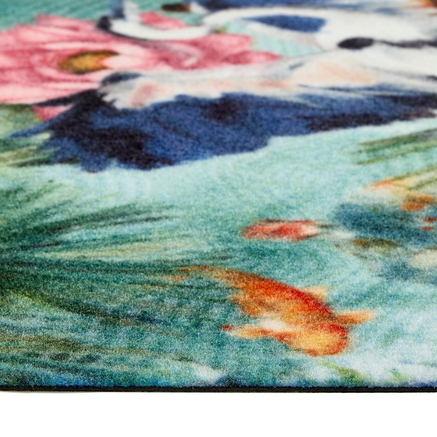 Waschbarer, tropischer Teppich von Studio, rutschfeste Matte für Küche, Flur, Hauseingang, mehrfarbig, 65 x 150 cm (2'4" x 5')