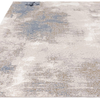 Stellar Abstract Teppich - Marmorierter Stil, seidig glänzend