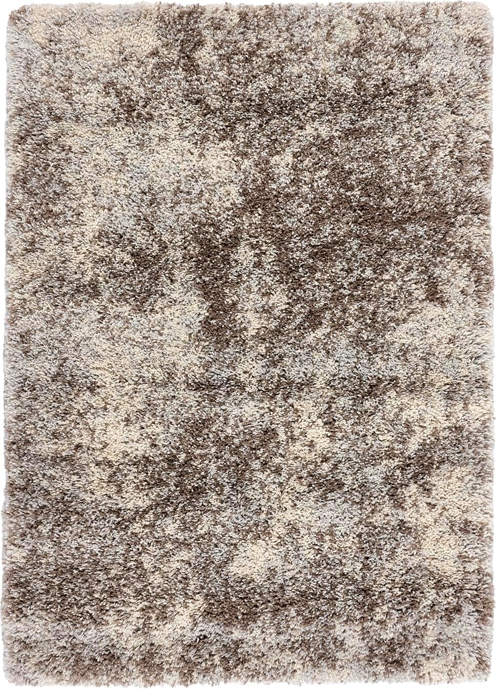 Hadley Beige Grey Mix Shaggy Rug – Ultra Soft High Pile Carpet