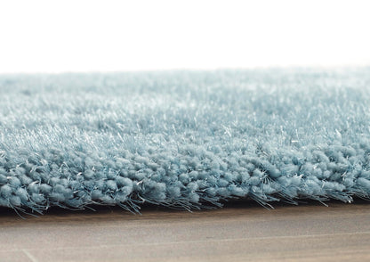 Hochfloriger Flurteppich für Schlafzimmer, Wohnzimmer, Nachttisch, flauschig, hochwertig, luxuriös, handgetuftet, seidig, einfarbig, weich, dicker Flor, fusselfrei, 67 x 200 cm (2'3" x 6'7")