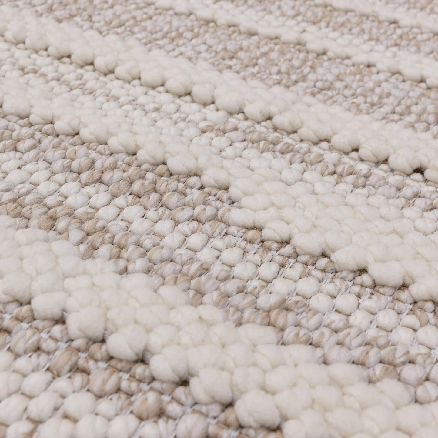 Modern Camber Rug for Living Room, Bedroom, Dining Room, Lounge Flatweave High Traffic Durable Natural Textured