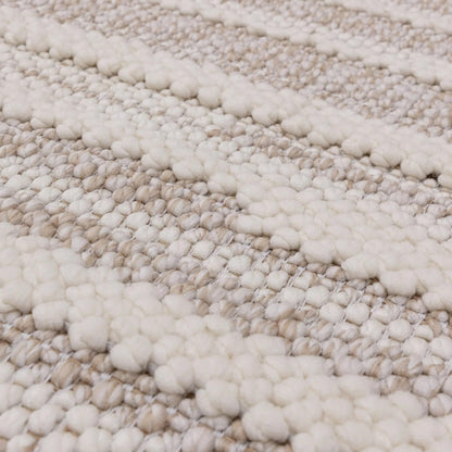 Modern Camber Rug for Living Room, Bedroom, Dining Room, Lounge Flatweave High Traffic Durable Natural Textured