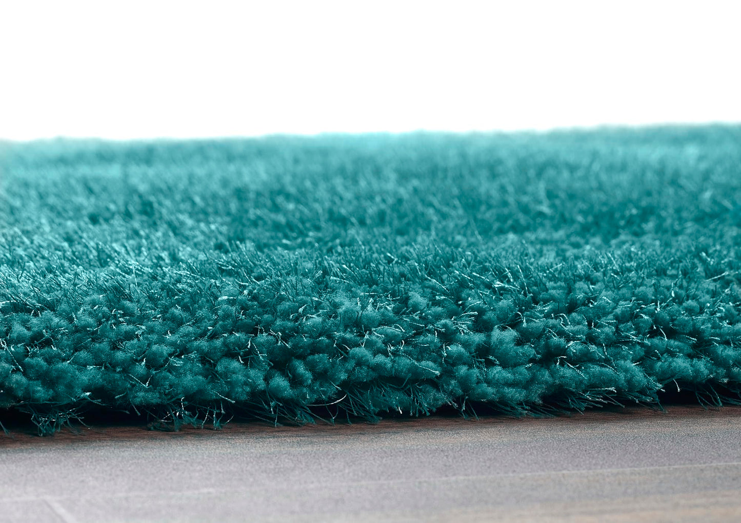 Hochfloriger Flurteppich für Schlafzimmer, Wohnzimmer, Nachttisch, flauschig, hochwertig, luxuriös, handgetuftet, seidig, einfarbig, weich, dicker Flor, fusselfrei, 67 x 200 cm (2'3" x 6'7")