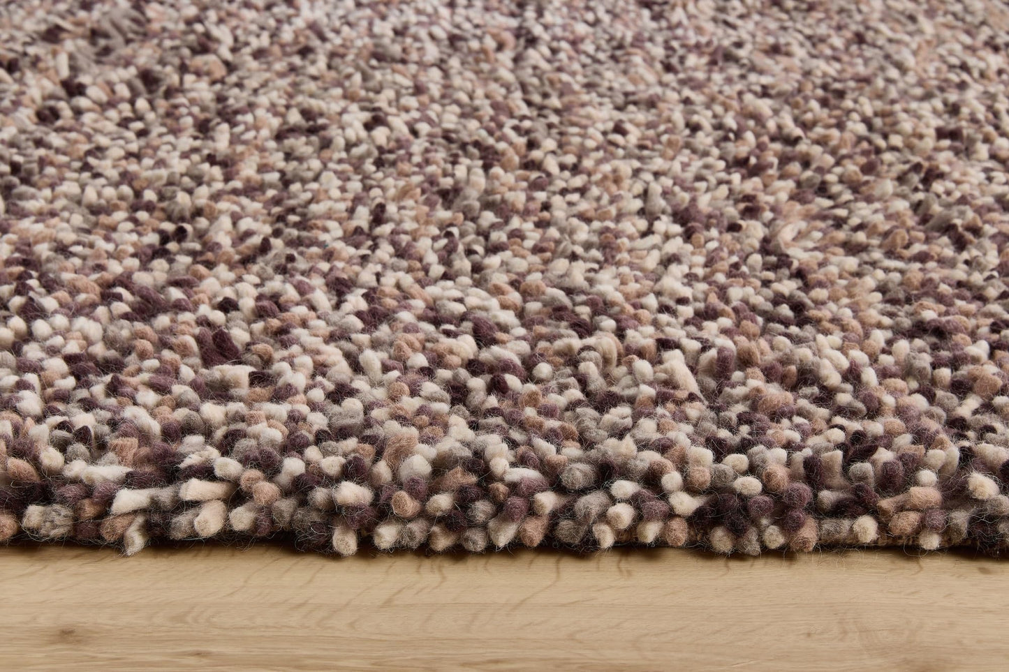 Origins Rocks Thick Tubular Pile Shaggy Rug Living Room Bedroom Hand Woven Soft Fluffy Luxurious Wool Area Rug
