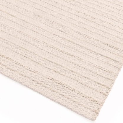 Grayson Luxury Cream Textured Hand Woven Indoor & Outdoor Eco-Friendly Rug