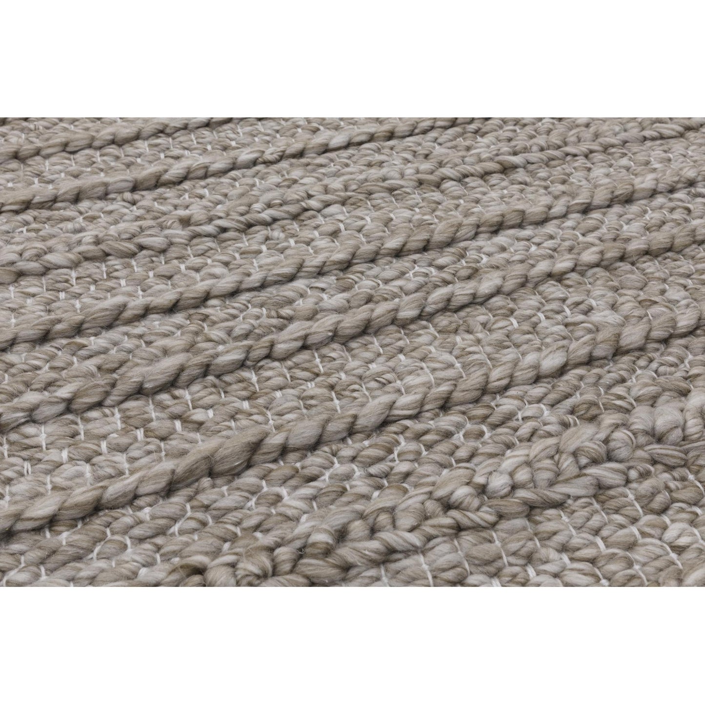 Grayson Neutral Taupe Textured Hand Woven Indoor & Outdoor Rug