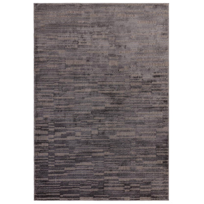 Axel AX07 Modern Striped Chevron Charcoal Rug – Durable & Soft Urban Style