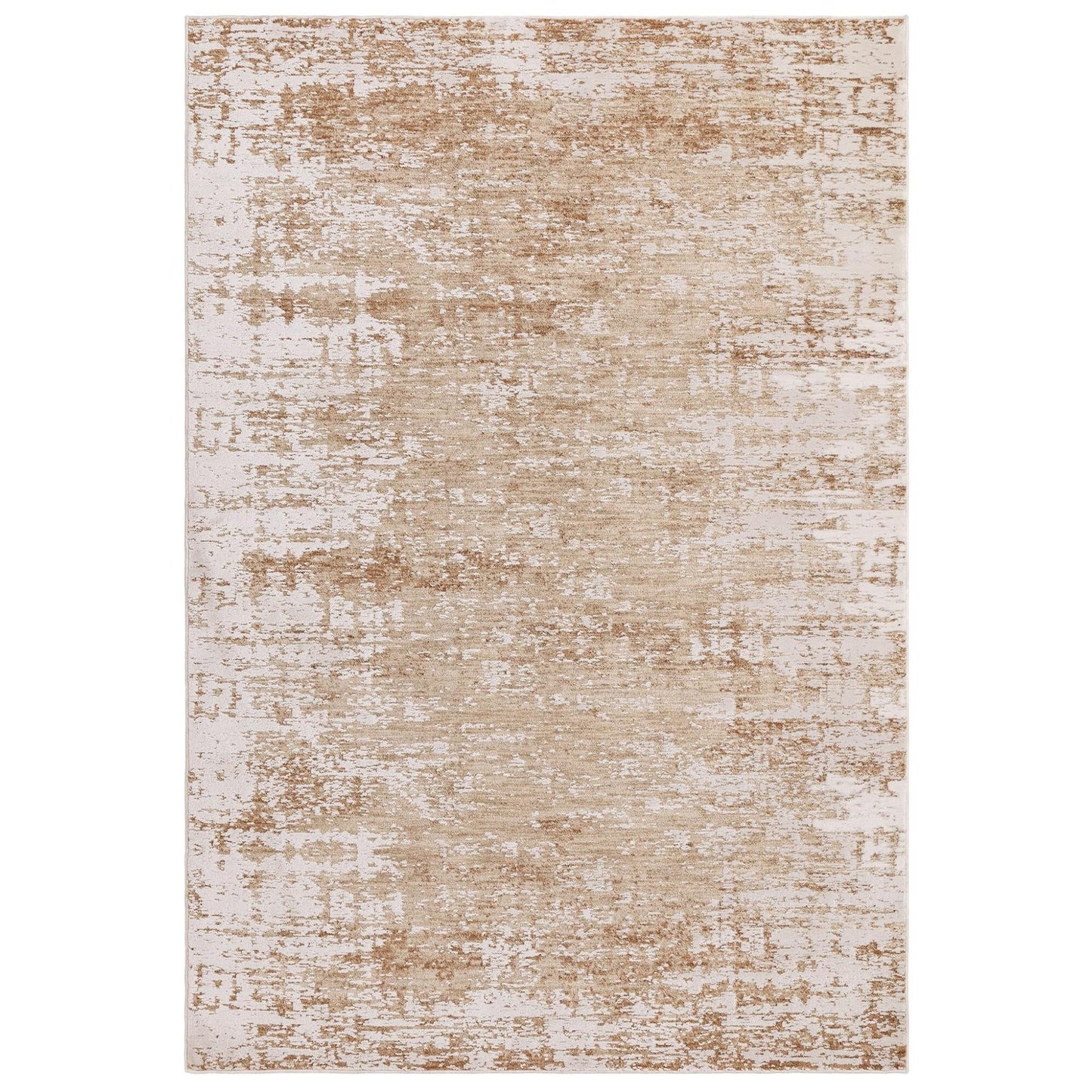 Anders AN03 Modern Boho Abstract Soft Silky Rug – Beige Natural