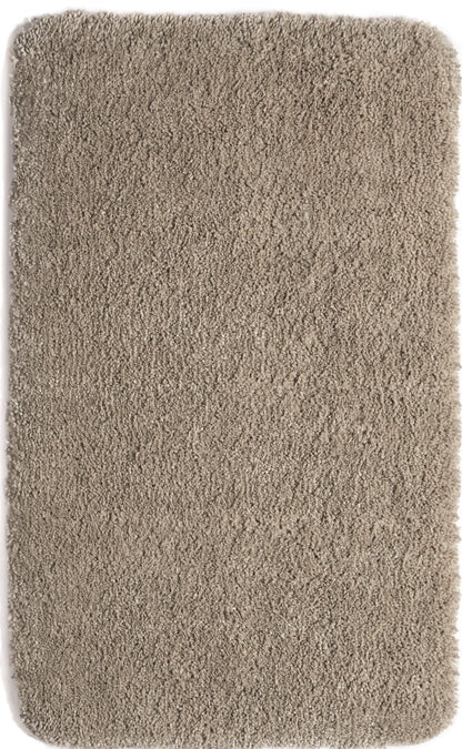 Waschbarer, zotteliger, weicher, flauschiger, rutschfester Teppich in Steinbeige von My Lux