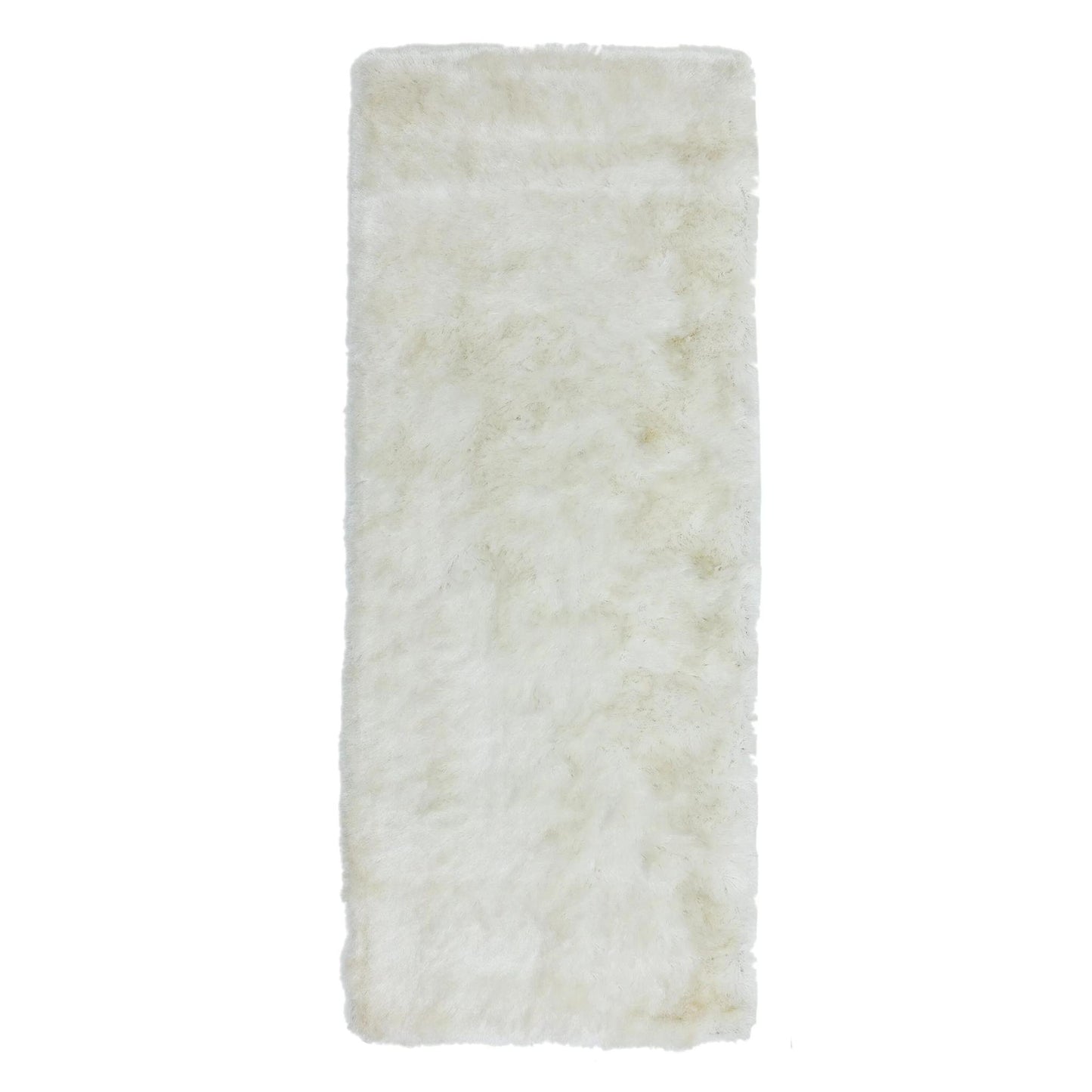 Whisper Shaggy Rug Silky Shiny Soft High Pile Plush Rug in Ivory – Luxurious Softness & Elegant Shine