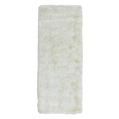 Whisper Shaggy Rug Silky Shiny Soft High Pile Plush Rug in Ivory – Luxurious Softness & Elegant Shine