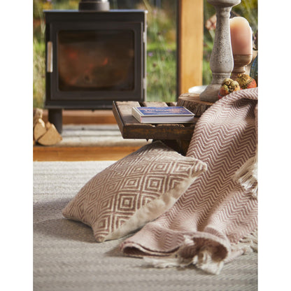 Hug Rug Woven Herringbone Throw Blanket Bed Sofa Chair Cover in 130 x180 cm