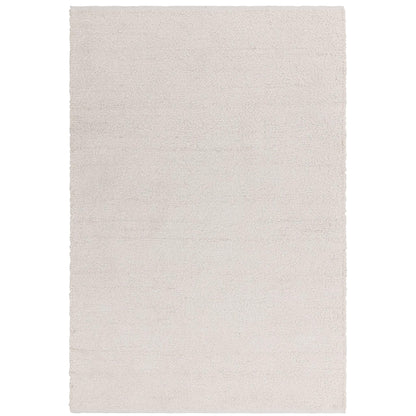 Abbus Boucle Ivory Modern Plain Rug – Hand Woven Soft Texture