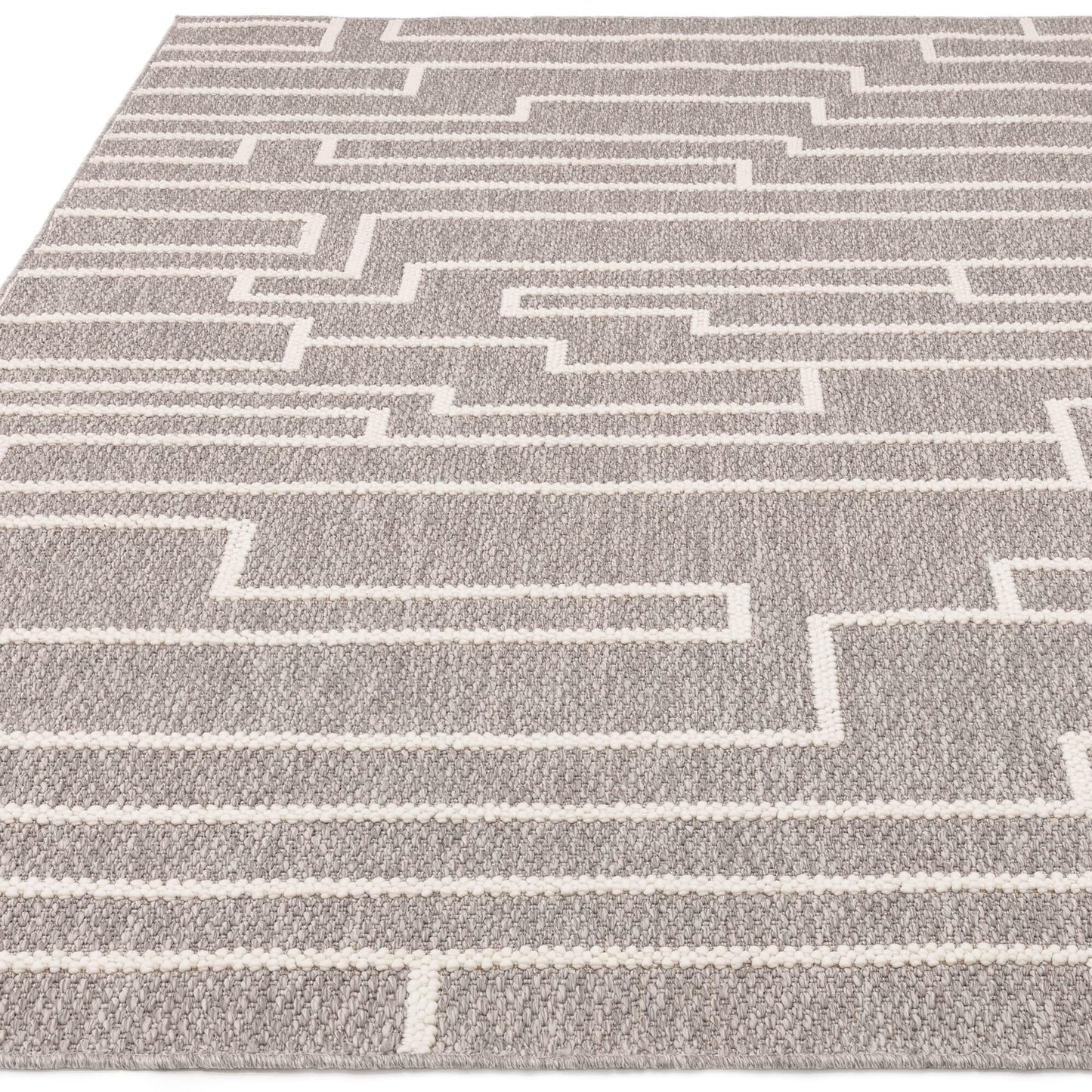 Modern Camber Rug for Living Room, Bedroom, Dining Room, Lounge Flatweave High Traffic Durable Natural Textured