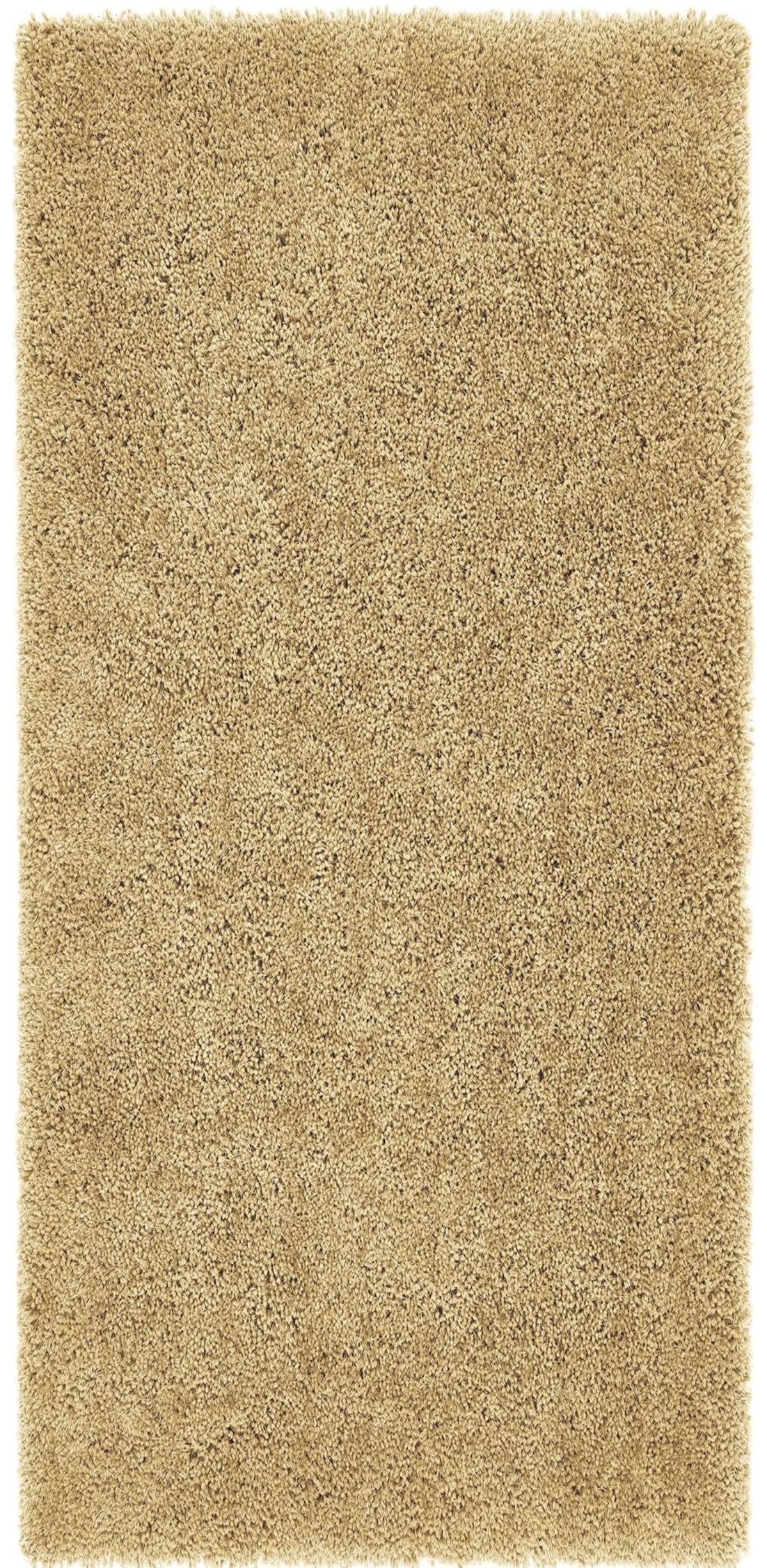 Hochfloriger Flurteppich für Schlafzimmer, Wohnzimmer, Nachttisch, flauschig, hochwertig, luxuriös, handgetuftet, seidig, einfarbig, weich, dicker Flor, fusselfrei, 67 x 200 cm (2'3" x 6'7")