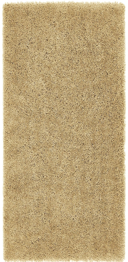 Hochfloriger Flurteppich für Schlafzimmer, Wohnzimmer, Nachttisch, flauschig, hochwertig, luxuriös, handgetuftet, seidig, einfarbig, weich, dicker Flor, fusselfrei, 67 x 200 cm (2'3" x 6'7")