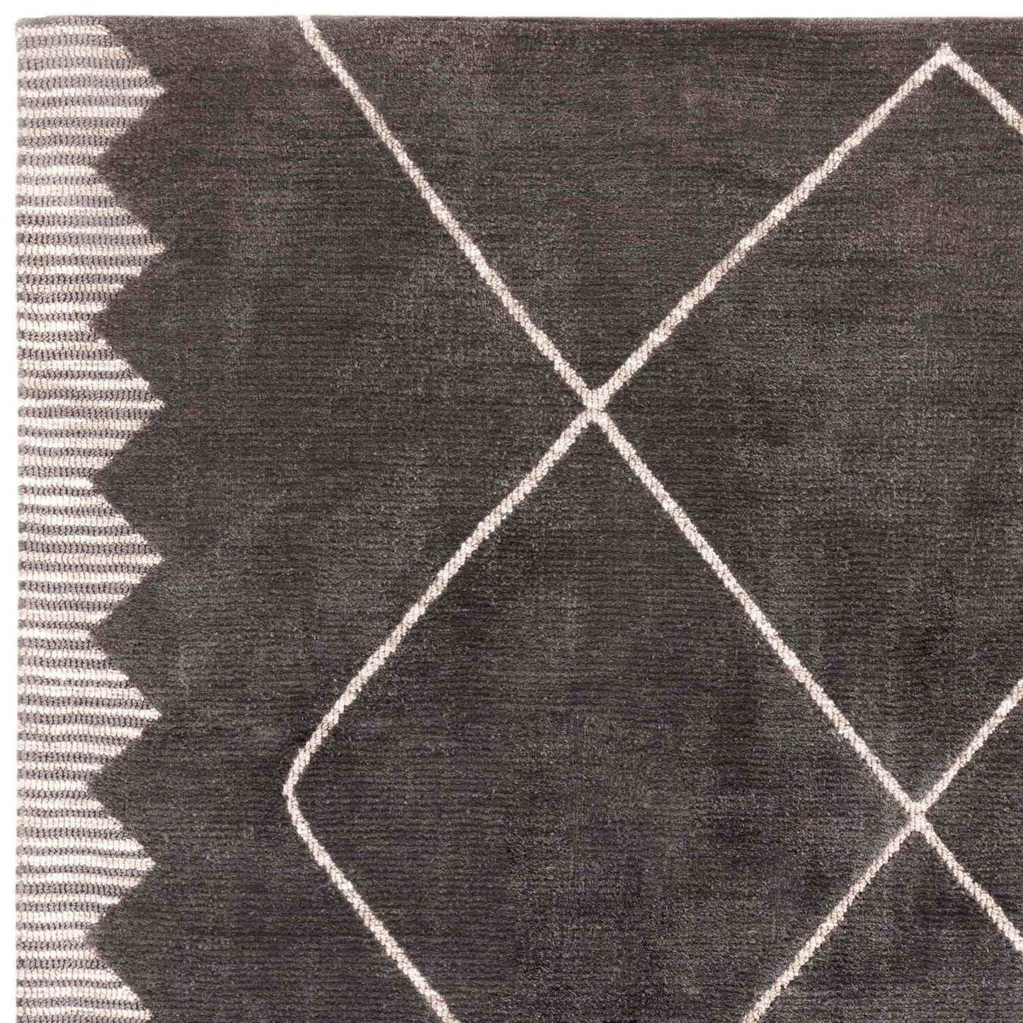 Mason Diamond Rug for Living Room Bedroom Carpet Moroccan Tribal Bohomian Scandi Look Silky Soft Rug