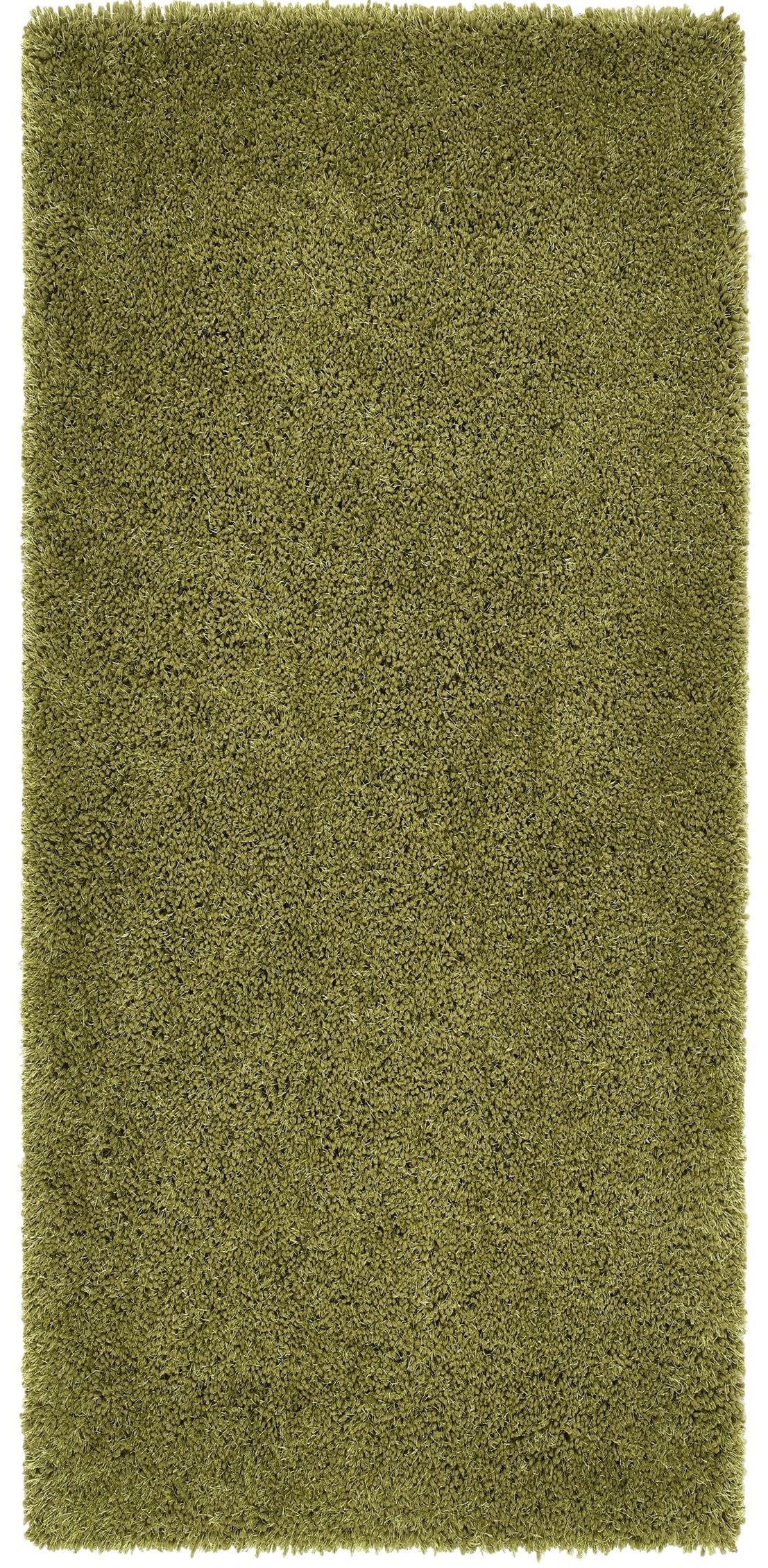Hochfloriger Flurteppich für Schlafzimmer, Wohnzimmer, Nachttisch, flauschig, hochwertig, luxuriös, handgetuftet, seidig, einfarbig, weich, dicker Flor, fusselfrei, 67 x 200 cm (2'3" x 6'7")