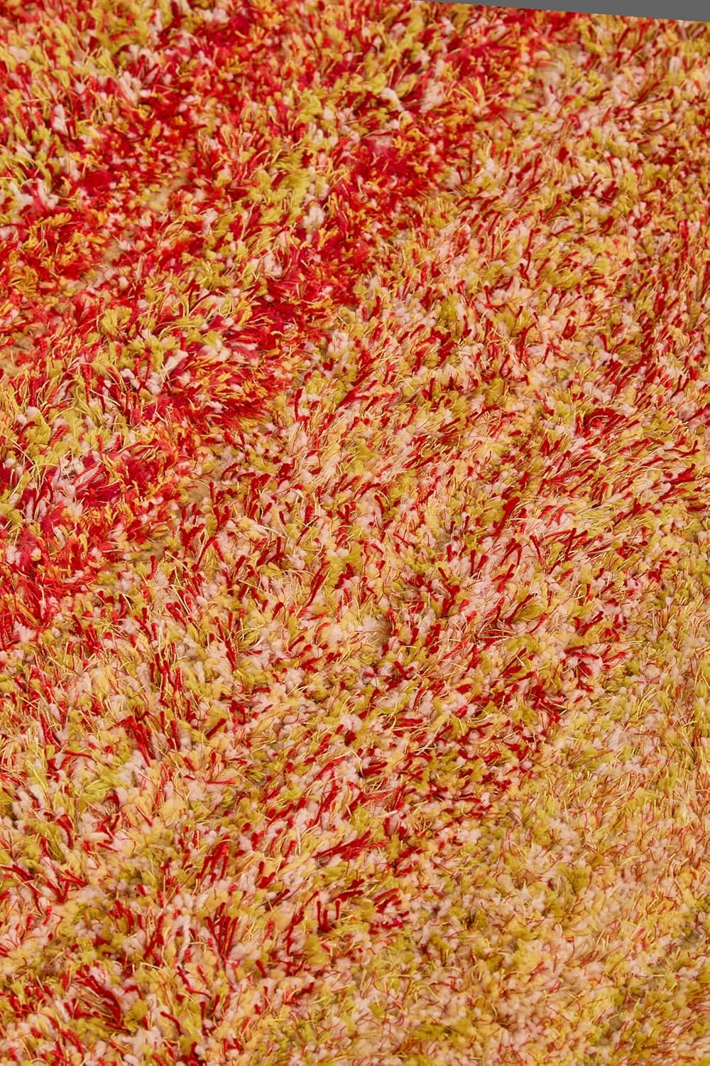 Lena Wave 3D Shaggy Rug – Terracotta – 160x230 cm Soft Plush High Pile Carpet