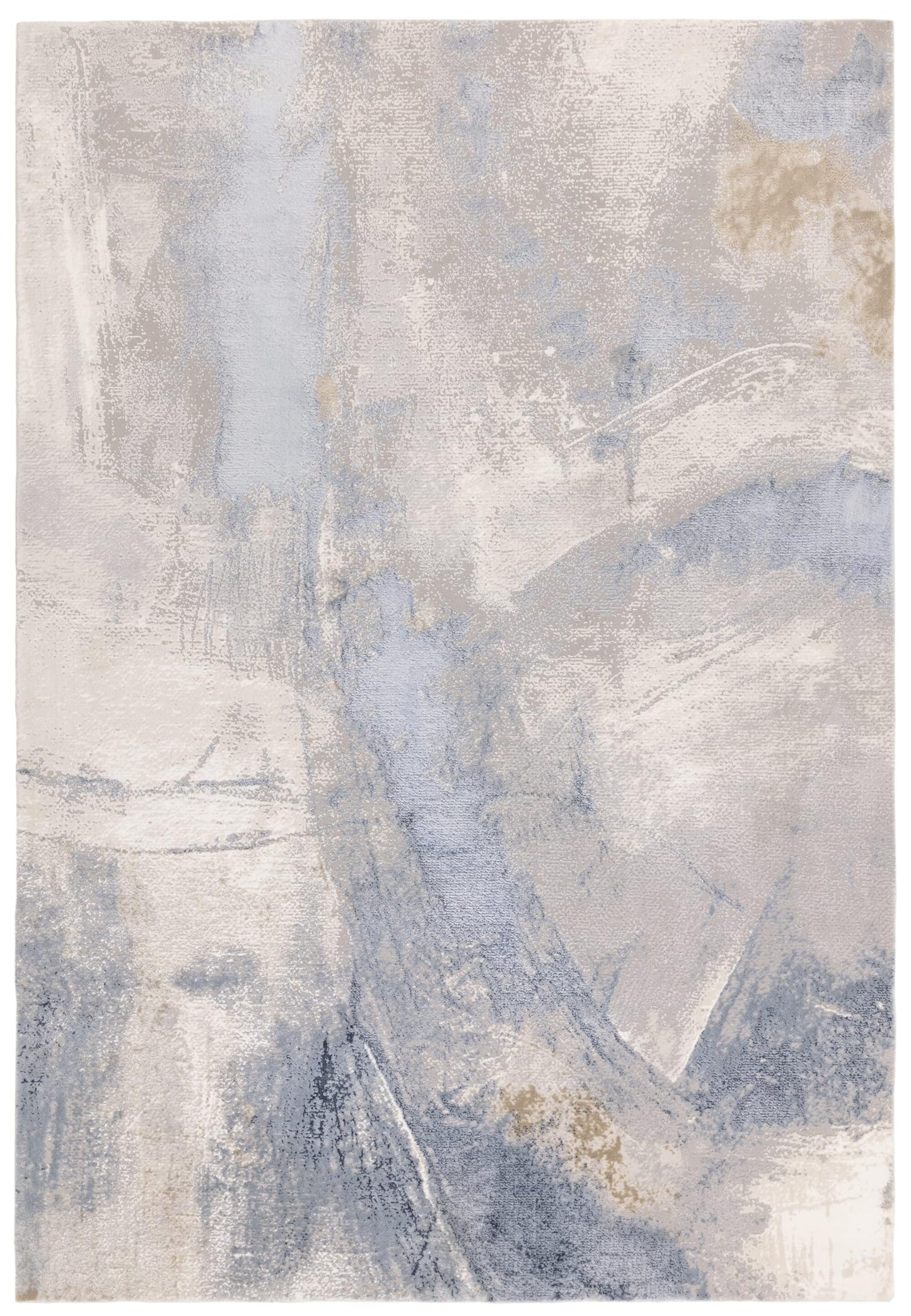 Stellar Abstract Teppich - Marmorierter Stil, seidig glänzend