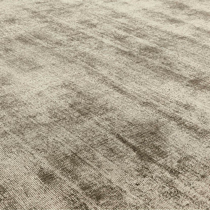 Blade Border Plain Viskose-Teppich – handgewebt, im Used-Look, hochglänzend, seidig weich, luxuriös