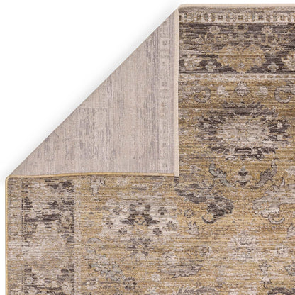 Jasper JA06 Gelbgold Läufer – Traditioneller Teppich im Antik-Stil 67x240 cm