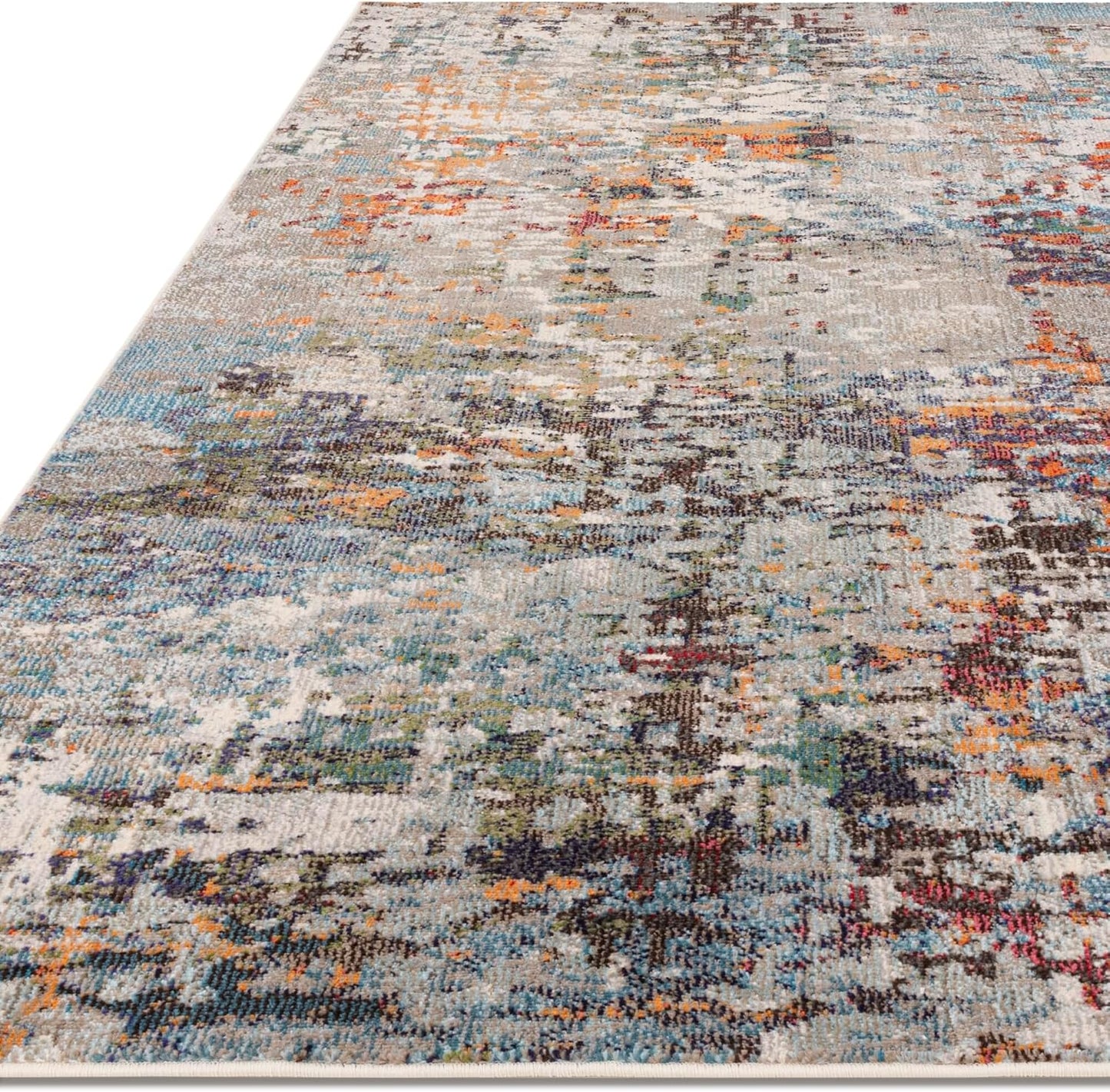 Colores Cloud Everest CO11 Rug – Abstract Flatweave Carpet in Earthy Multi-Colours
