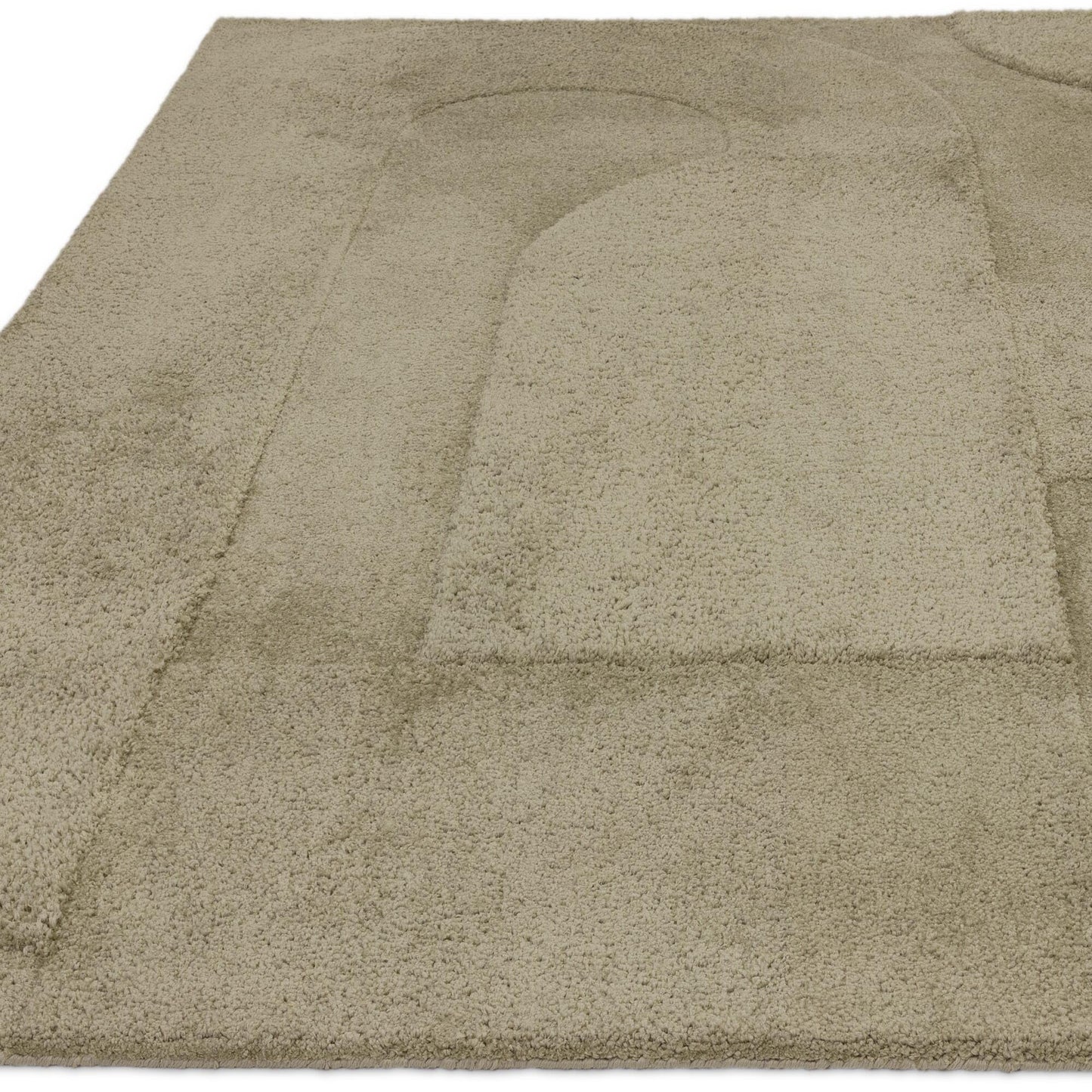 Tova Moderner schlichter Teppich, weiche Haptik, hochwertige geschnitzte 3D-geometrische Muster, Teppich, Bereichsteppich