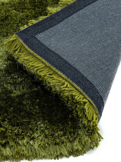 Plüschiger Shaggy-Teppich für Wohnzimmer und Schlafzimmer, Hochflor, dick, flauschig, handgefertigt, fusselfrei, seidig, schimmernd, glänzend, einfarbig, Hochflor-Teppich
