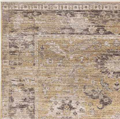 Jasper JA06 Gelbgold Läufer – Traditioneller Teppich im Antik-Stil 67x240 cm