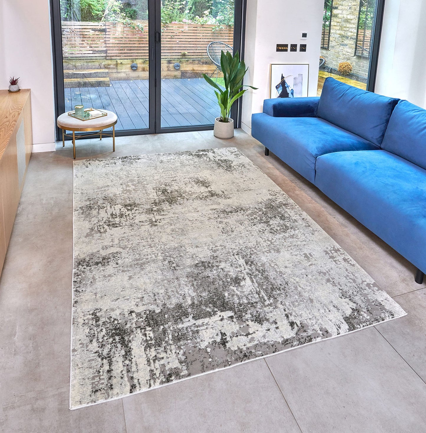 Lord of Rugs Rossa ROS03 Abstract Rug for Living Room Bedroom Carpet Bright Colourful Tones Soft Area Rug