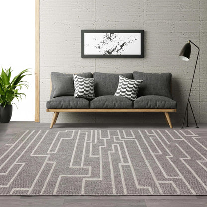 Modern Camber Rug for Living Room, Bedroom, Dining Room, Lounge Flatweave High Traffic Durable Natural Textured