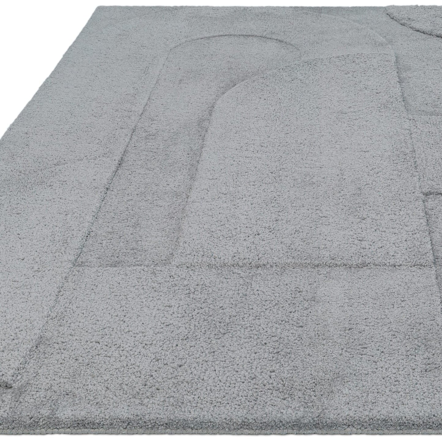Tova Moderner schlichter Teppich, weiche Haptik, hochwertige geschnitzte 3D-geometrische Muster, Teppich, Bereichsteppich