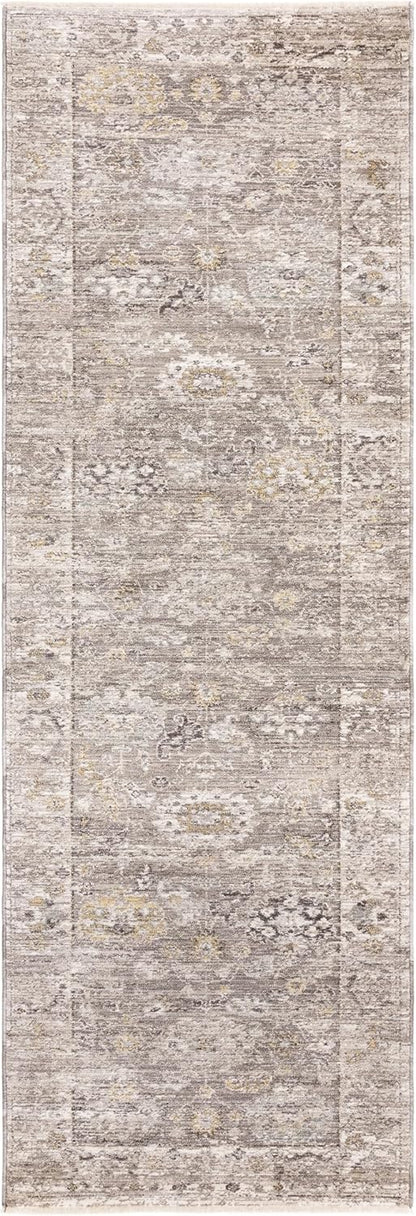 Jasper JA03 Beige Natur Läufer – Traditioneller Antik-Stil Teppich 67x240 cm