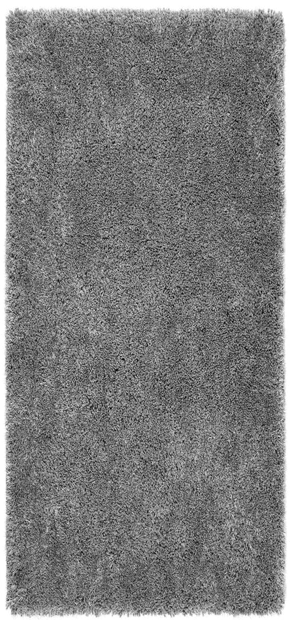 Hochfloriger Flurteppich für Schlafzimmer, Wohnzimmer, Nachttisch, flauschig, hochwertig, luxuriös, handgetuftet, seidig, einfarbig, weich, dicker Flor, fusselfrei, 67 x 200 cm (2'3" x 6'7")