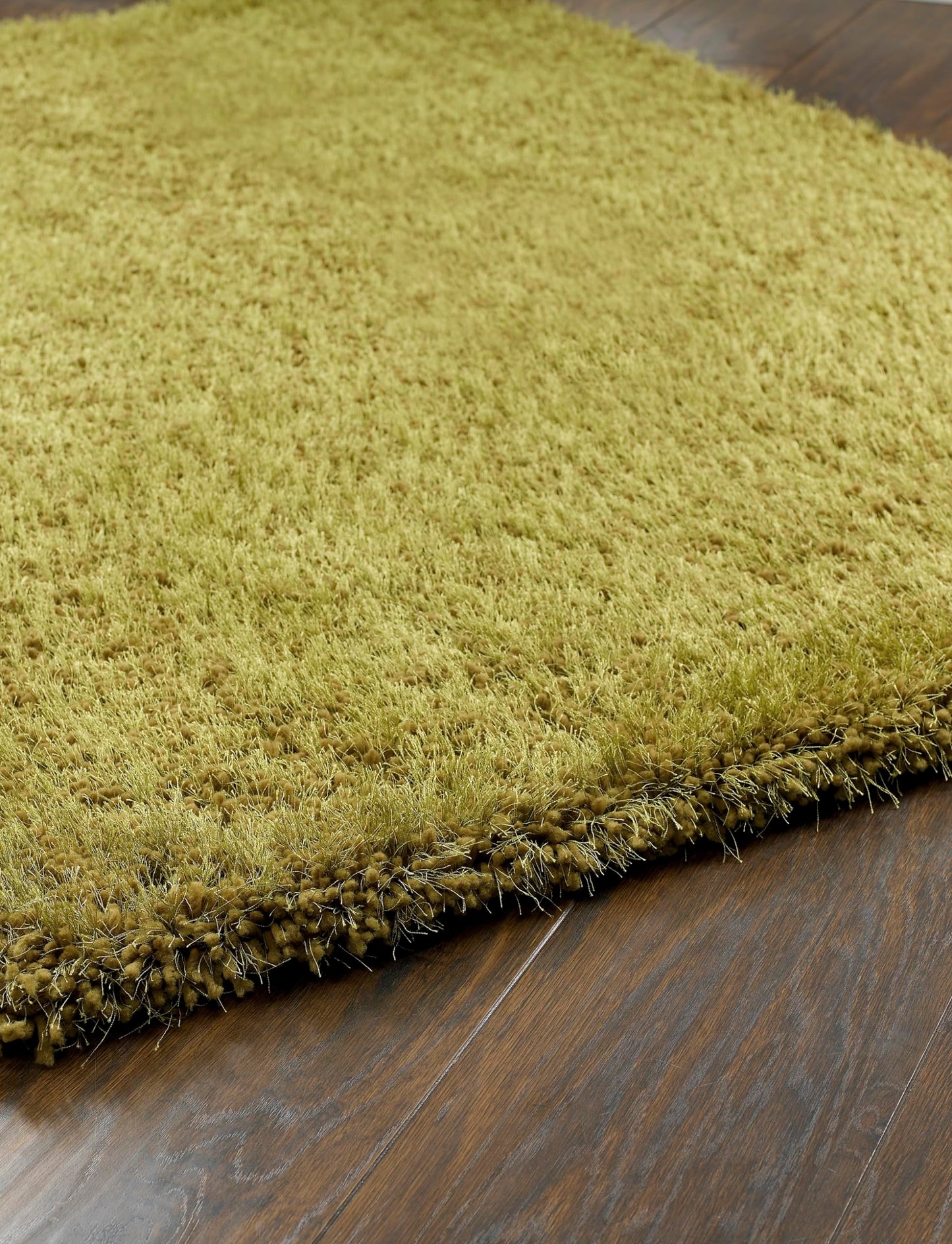 Hochfloriger Flurteppich für Schlafzimmer, Wohnzimmer, Nachttisch, flauschig, hochwertig, luxuriös, handgetuftet, seidig, einfarbig, weich, dicker Flor, fusselfrei, 67 x 200 cm (2'3" x 6'7")