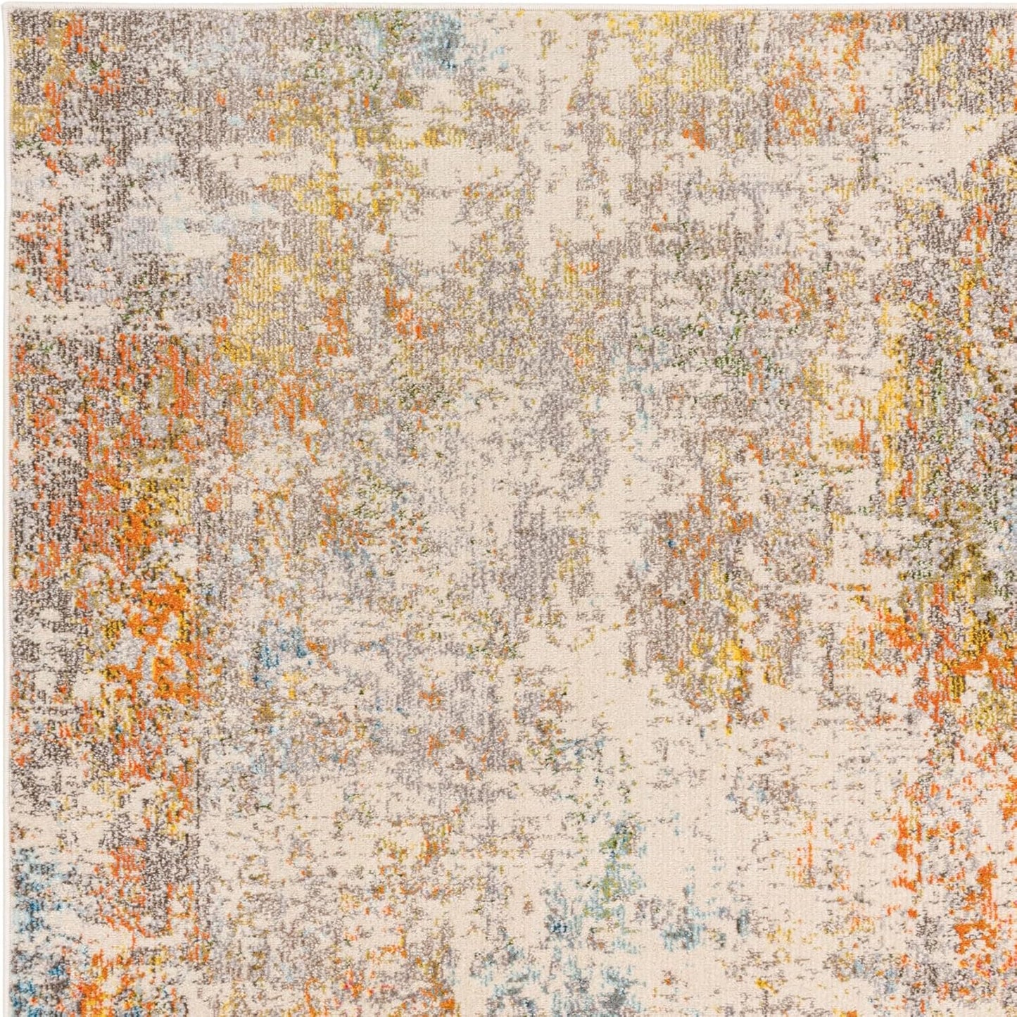 Colores Cloud Sunset CO10 Rug – Abstract Flatweave Carpet in Sunset Gold