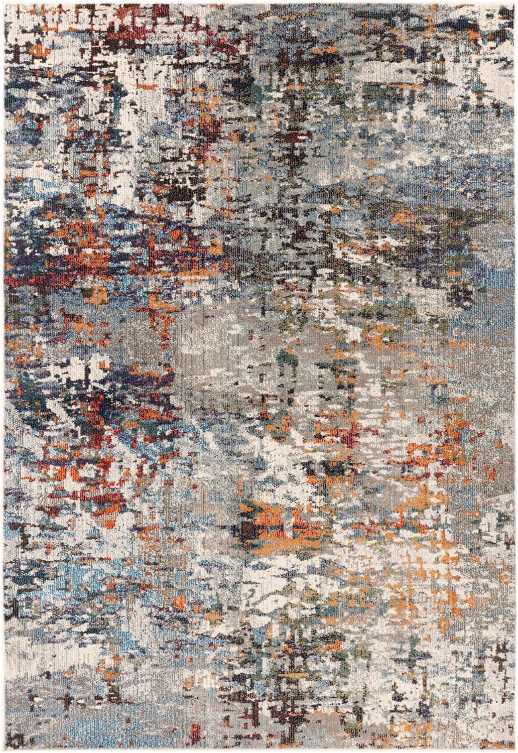 Colores Cloud Everest CO11 Rug – Abstract Flatweave Carpet in Earthy Multi-Colours