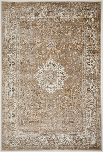 Medallion Ochre Gold 865AC – Traditional Vintage Area Rug