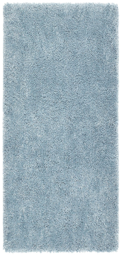 Hochfloriger Flurteppich für Schlafzimmer, Wohnzimmer, Nachttisch, flauschig, hochwertig, luxuriös, handgetuftet, seidig, einfarbig, weich, dicker Flor, fusselfrei, 67 x 200 cm (2'3" x 6'7")