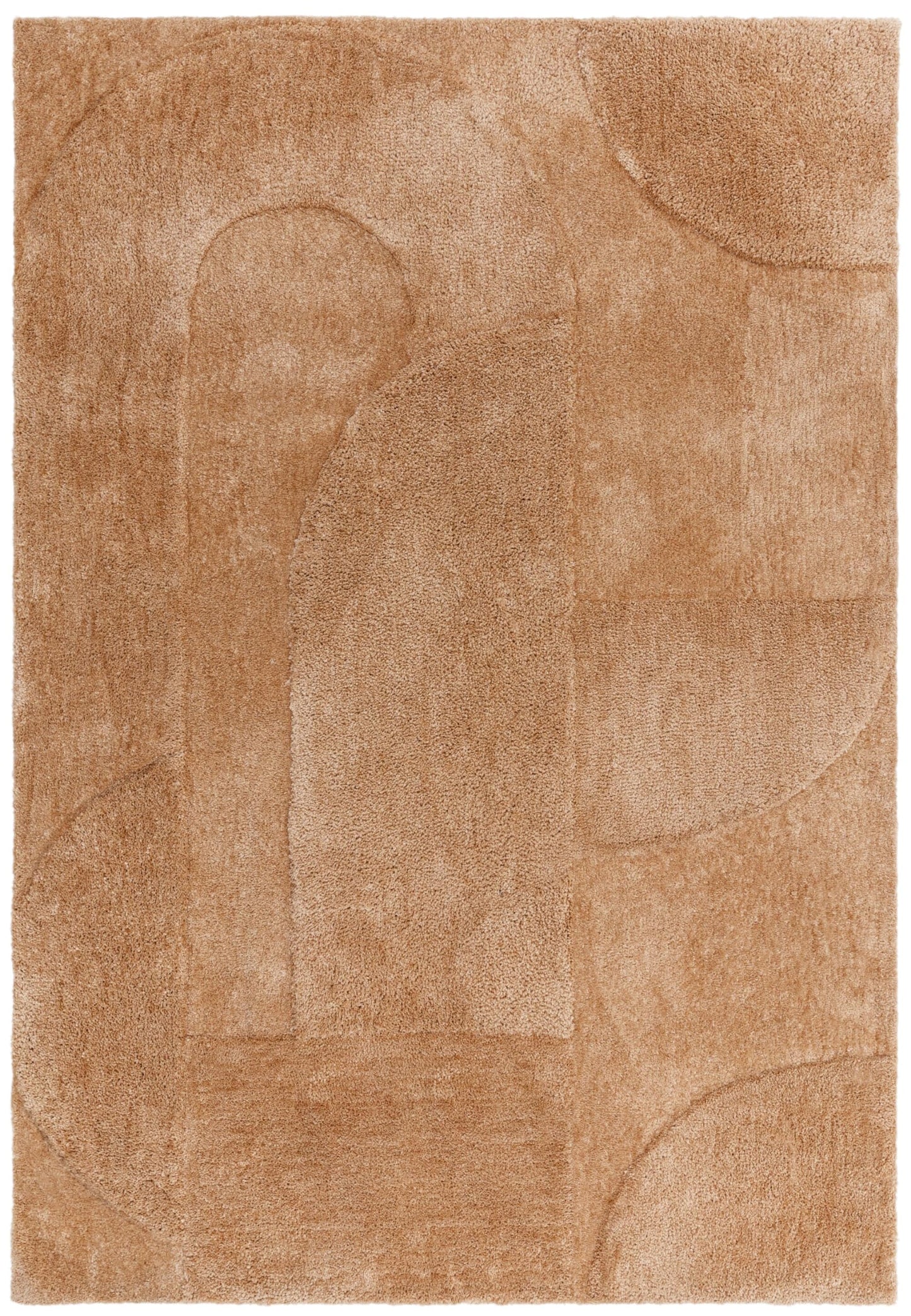 Tova Moderner schlichter Teppich, weiche Haptik, hochwertige geschnitzte 3D-geometrische Muster, Teppich, Bereichsteppich