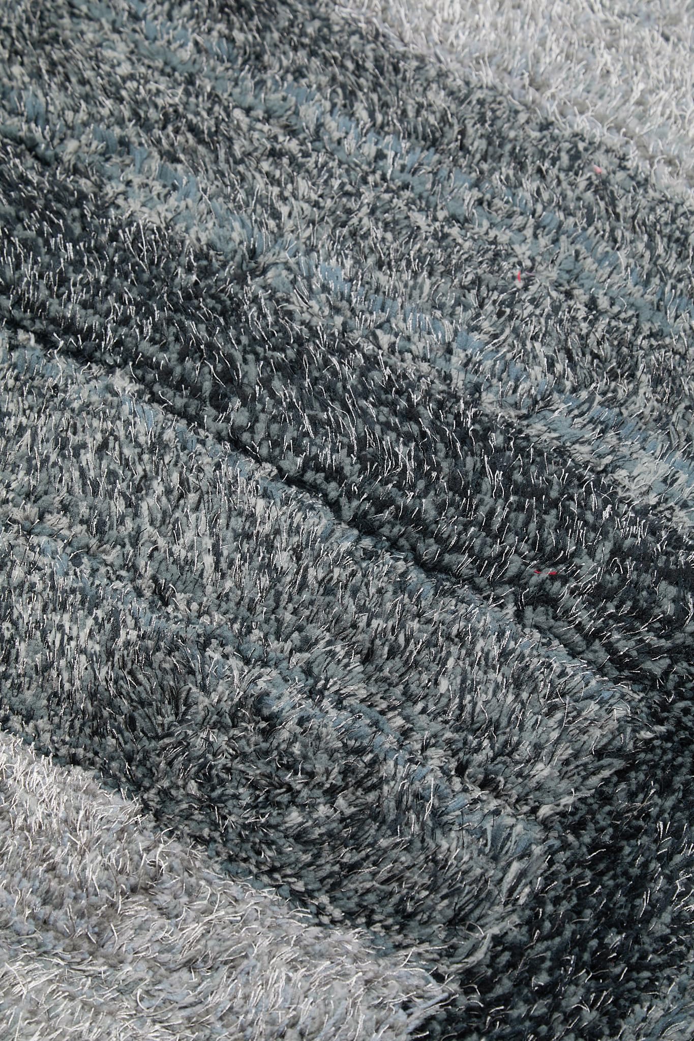 Shaggy-Teppich für Wohnzimmer, Schlafzimmer, Esszimmer, weicher Plüsch, flauschig, seidig, für den Boden, Gittermuster, 3D-Shaggy-Teppich in großer Größe, 160 x 230 cm (5'3" x 7'7")