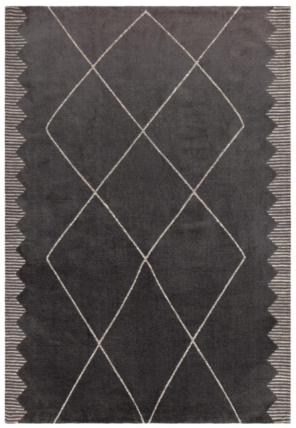Mason Diamond Rug for Living Room Bedroom Carpet Moroccan Tribal Bohomian Scandi Look Silky Soft Rug